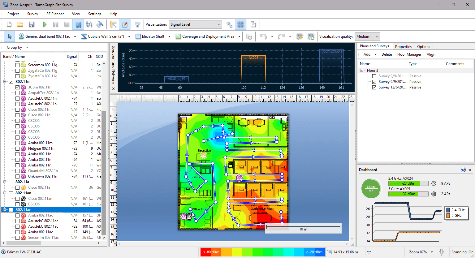 TamoGraph Site Survey screenshot